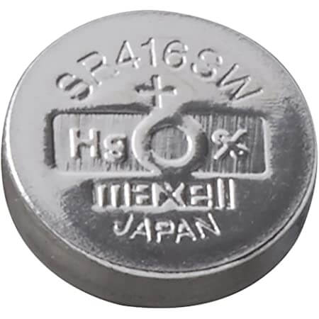 Five Pieces of Maxell 337 - Sr416sw 1.55 Volt Silver Oxide Battery Coin Cell Batteries Maxell