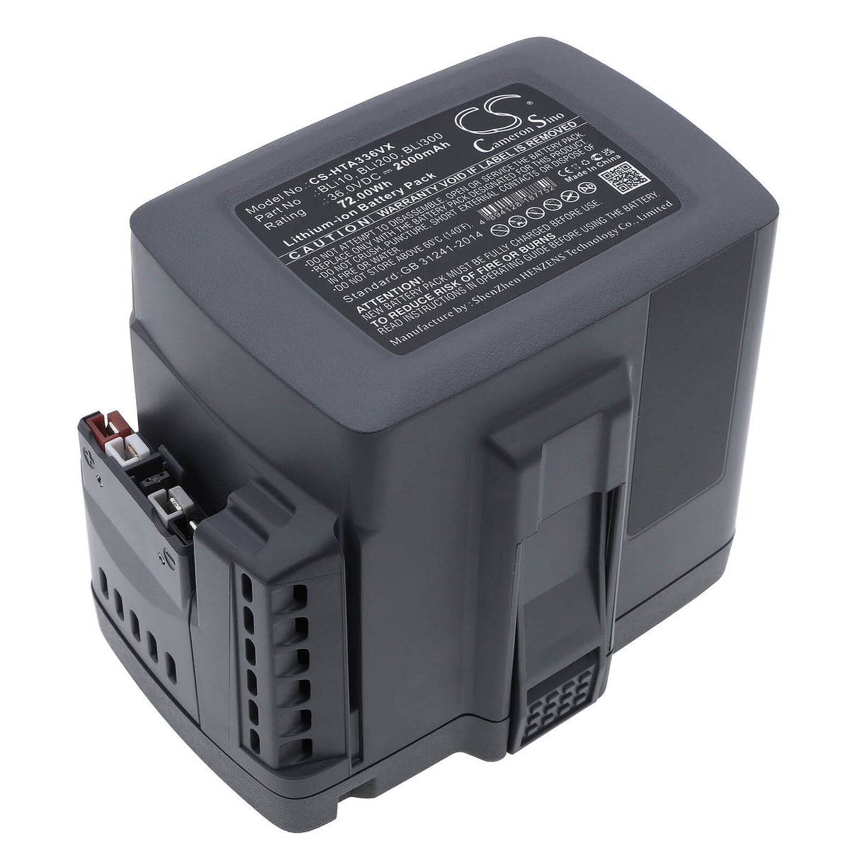 36.0V, Li-ion, 2000mAh, Lawn Mowers battery fits Husqvarna, 967 07 19-01, 110il, 115ihd45, 72.00Wh Lawn Mowers Cameron Sino Technology Limited