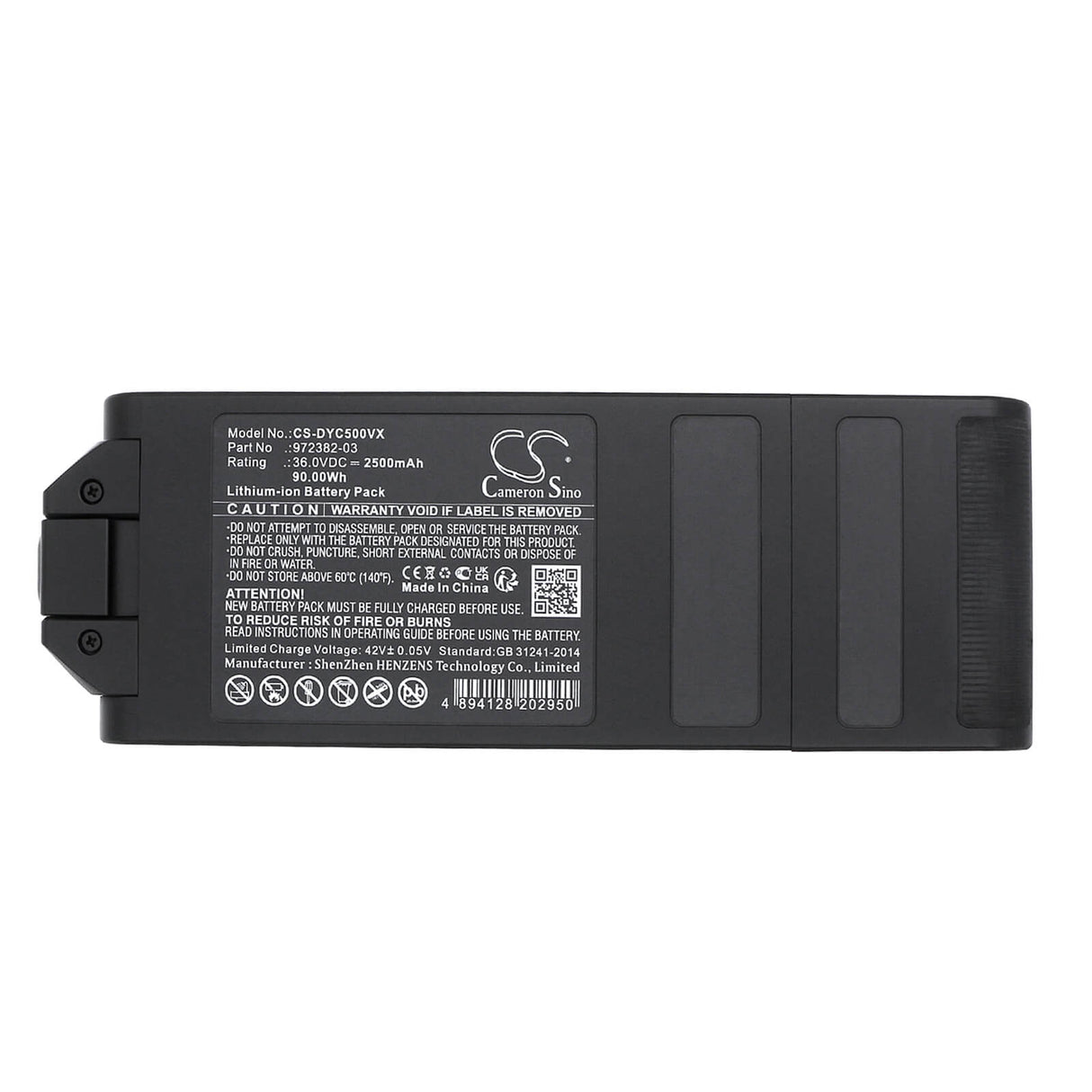 36.0v, Li-ion, 2500mah, Vacuum Battery Fits Dyson Gen 5 Detect Stick Vacuum, Gen 5 Outsize Stick Vacuum, 90.00wh Vacuum Cameron Sino Technology Limited