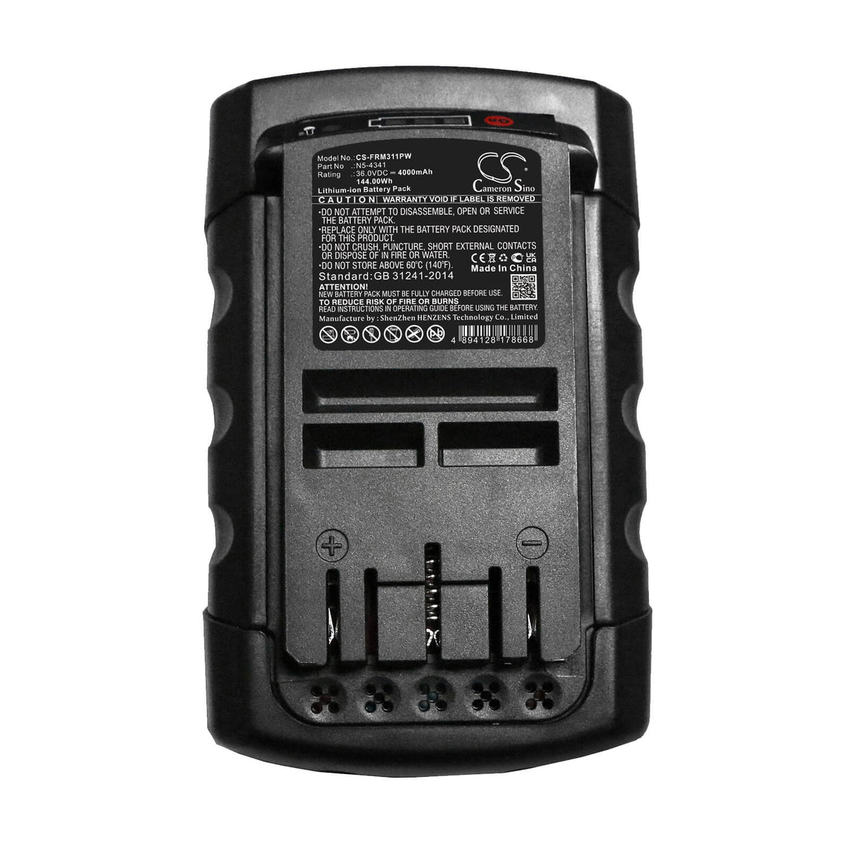 36.0V, Li-ion, 4000mAh, Strapping Tools battery fits Signode, Orgapack, Or-t650, 144Wh Strapping Tools Cameron Sino Technology Limited (Dangerous Goods)