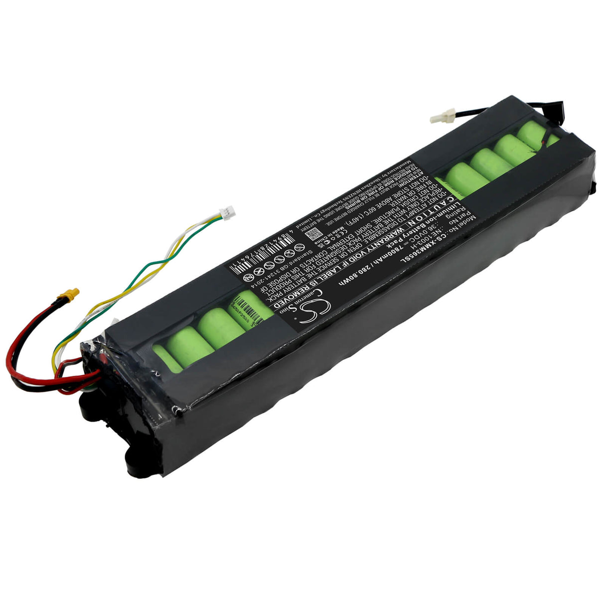 36,0V, Li-ion, 7800mAh, Batterie de trottinette électrique compatible avec Xiaomi, Ne1003-h, 1s, Essential, 280,8Wh Trottinette électrique Cameron Sino Technology Limited (Marchandises dangereuses)