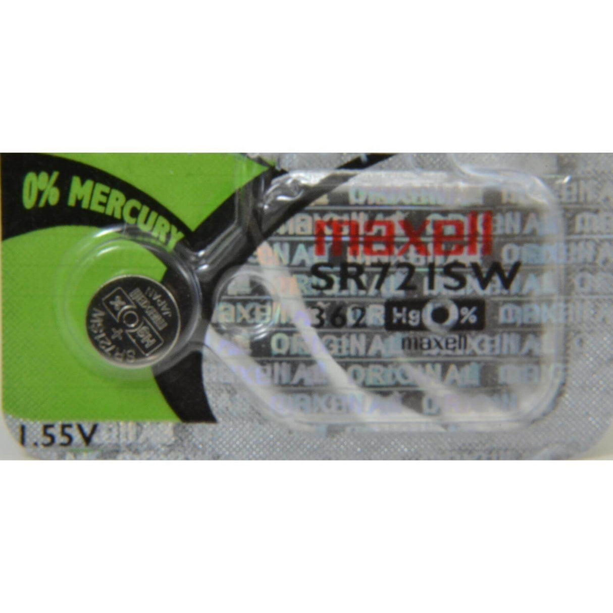 362 - Sr721sw 1.55 Volt Silver Oxide Battery Replacement Coin Cell Batteries Maxell