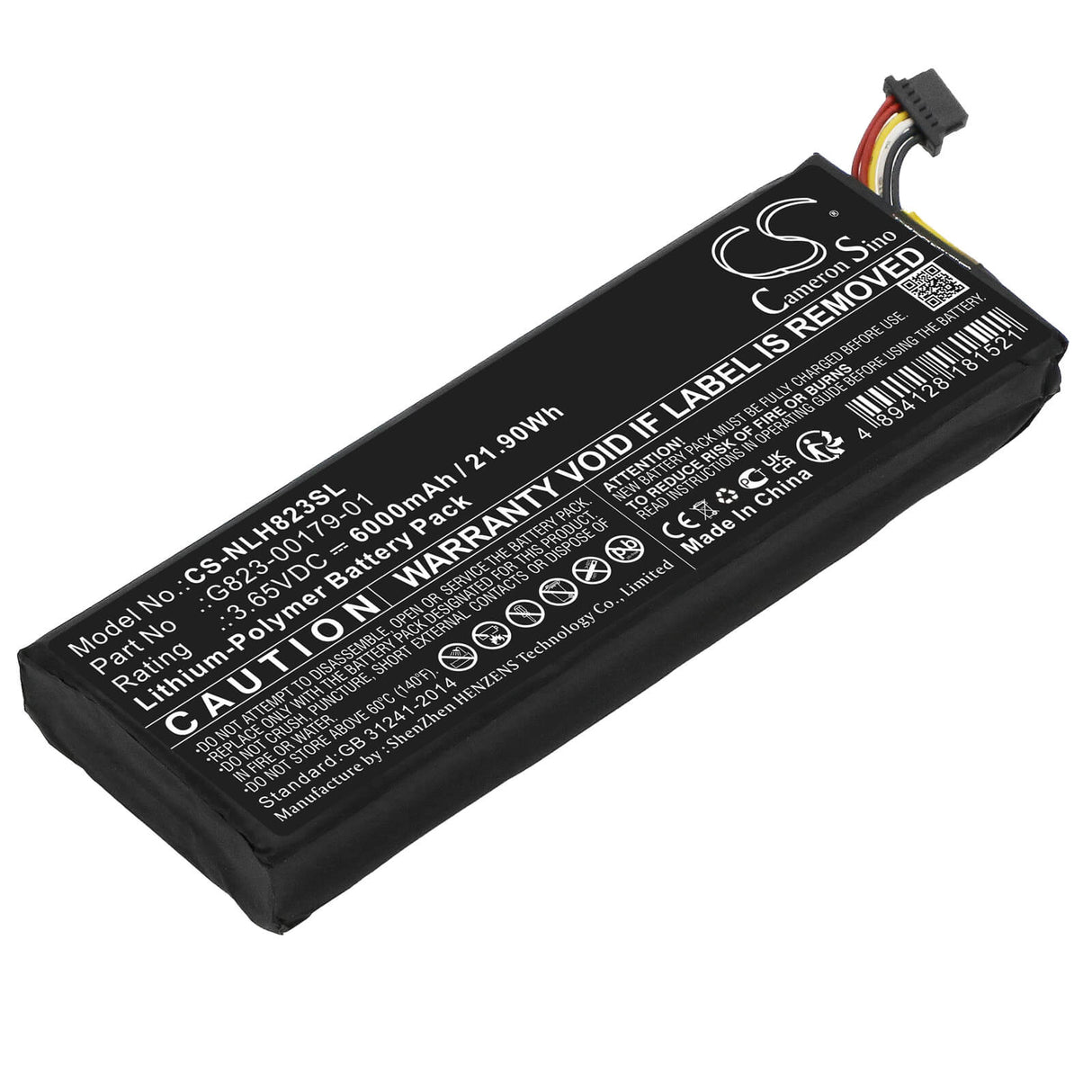 3.65v, Li-polymer, 6000mah, Battery Fits Nest Doorbell, Gq Style Ac, 21.90wh Home Security Camera Cameron Sino Technology Limited