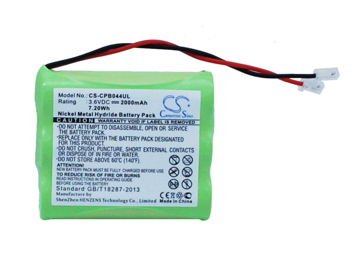 3.6V, Ni-MH, 2000mAh, Cordless Phone battery fits Universel, Aa X 3, 7.2Wh Cordless Phone Cameron Sino Technology Limited (Cordless Phone)