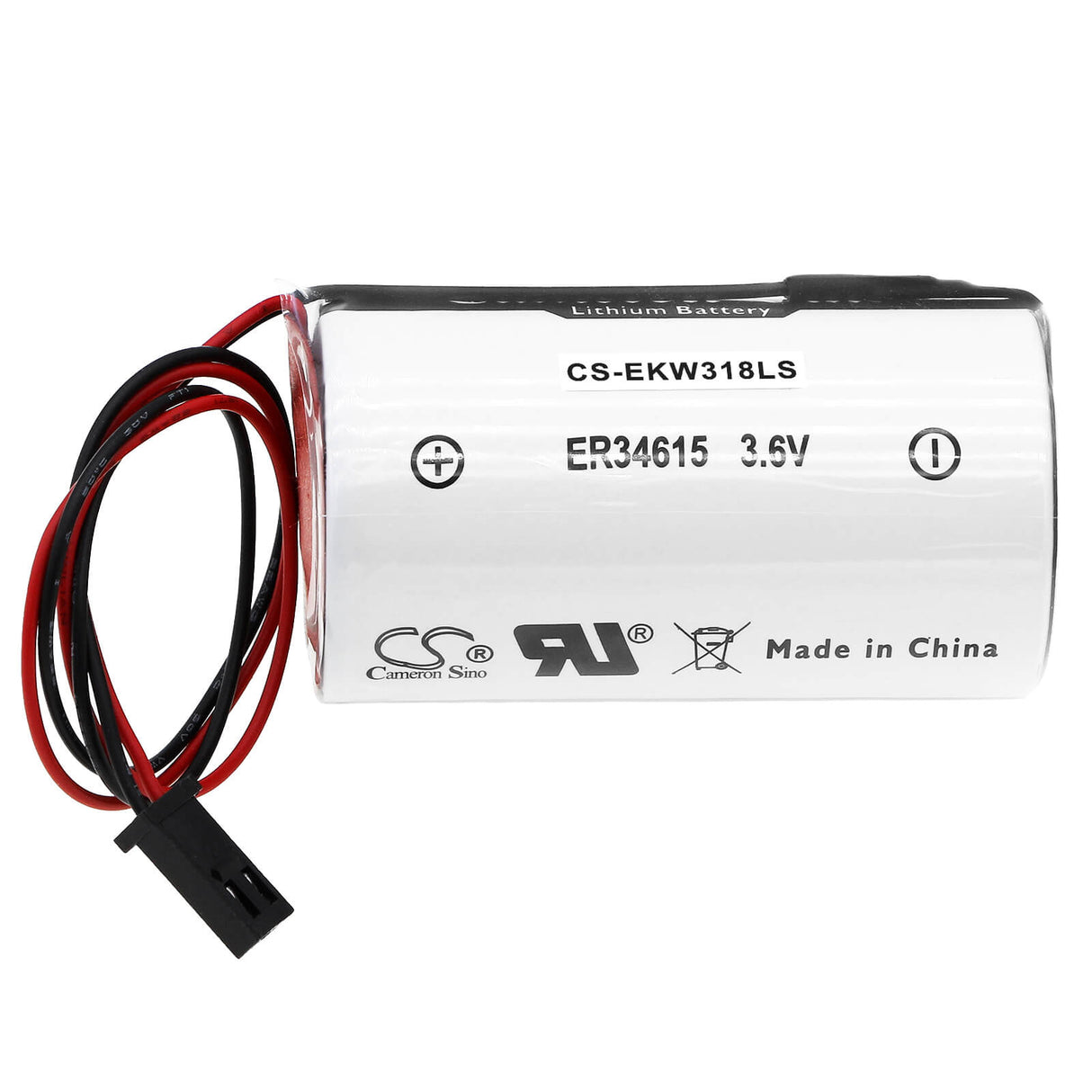 3.6v, Li-socl2, 14500mah, Batterie de caméra de sécurité compatible avec Elkron, 80hp8100111, Hp30wl, 52.20wh Caméra de sécurité domestique Cameron Sino Technology Limited