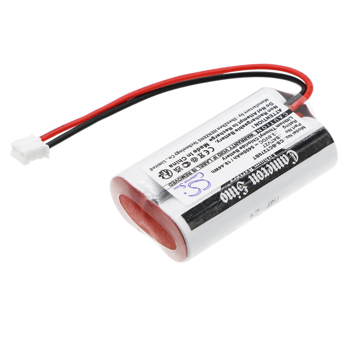 3.6v, Li-socl2, 5400mah, Alarm Battery Fits Daitem, 152-27d, 153-27d, 19.44wh Alarm System Cameron Sino Technology Limited