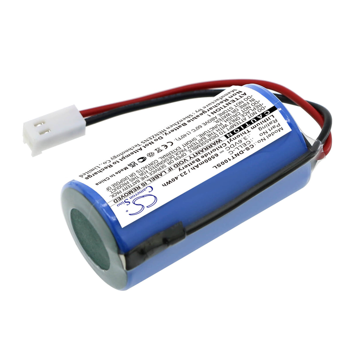 3,6V, Li-SOCl2, 6500mAh, Batterie d'équipement compatible avec Dent, Cell-c, Instruments, 23.4Wh Équipement, Enquête, Test Cameron Sino Technology Limited