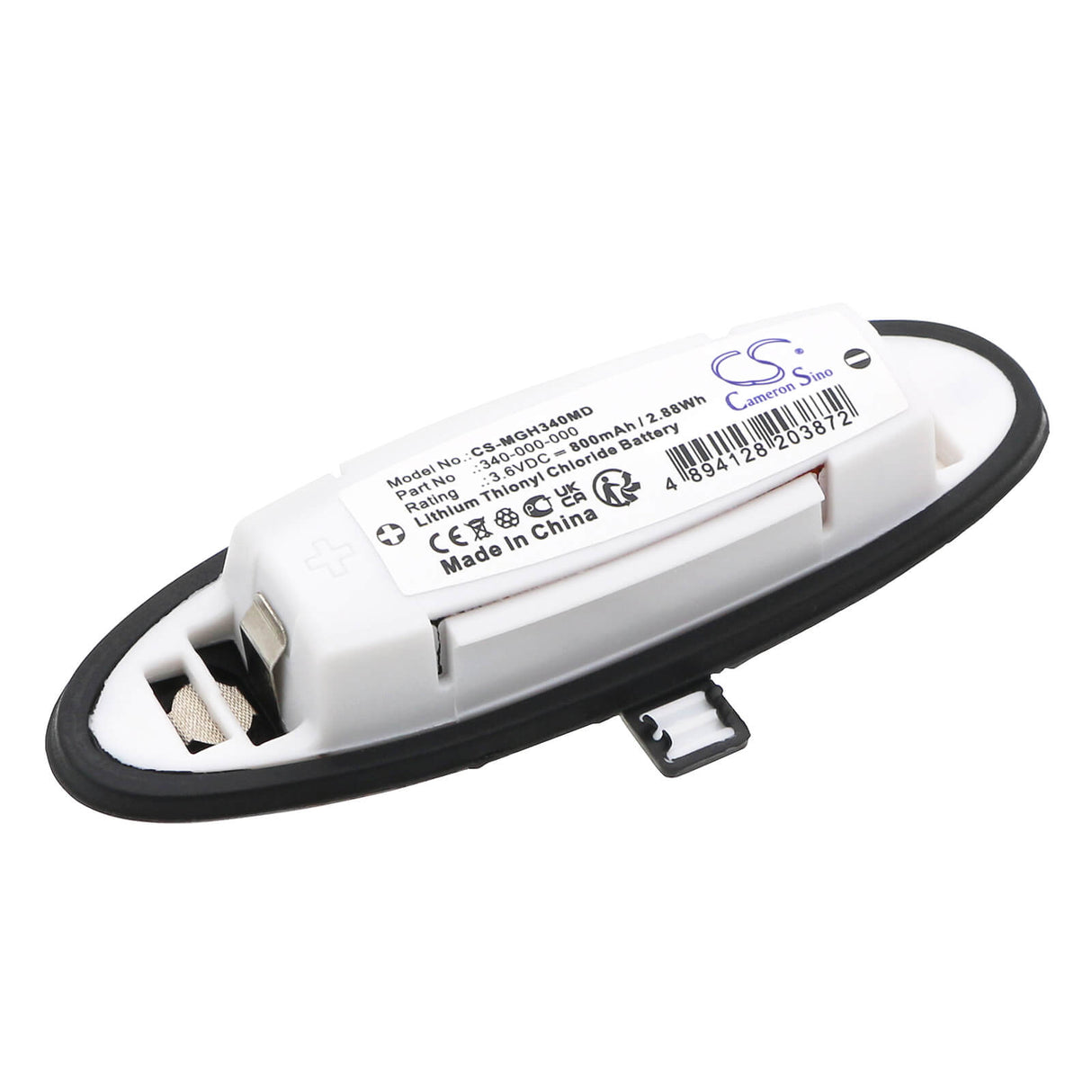 3.6V, Li-SOCl2, 800mAh, Medical battery fits Mcgrath, Medtronic, 340-000-000, Mac Video Laryngoscope, 2.88Wh Medical Cameron Sino Technology Limited (Medical)
