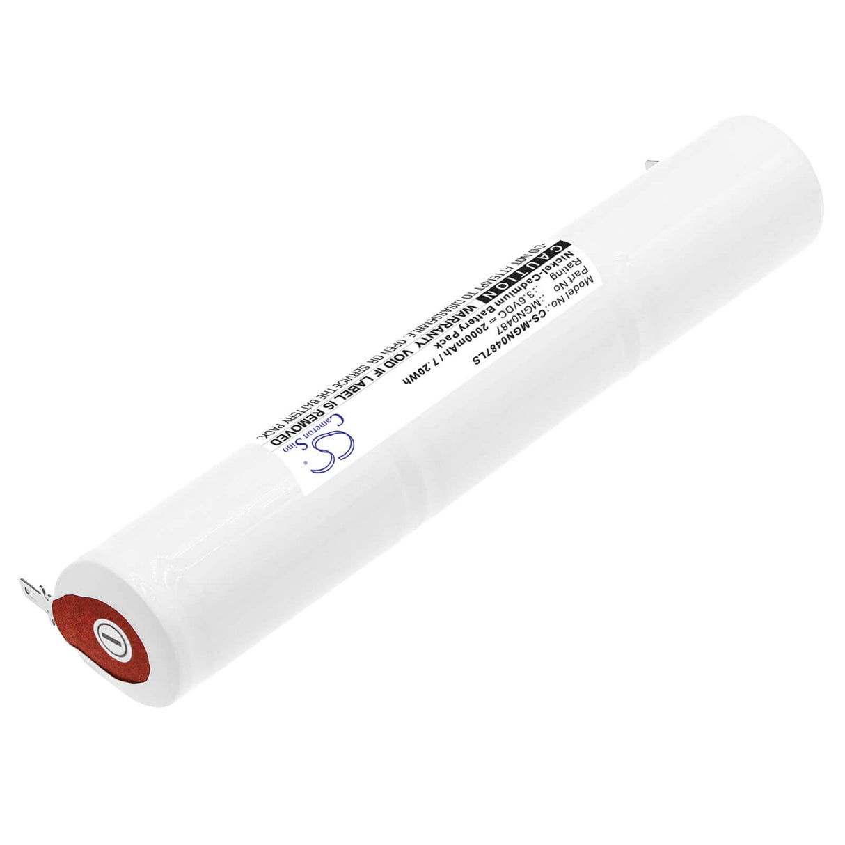 3,6V, Ni-CD, 2000mAh, batterie d'éclairage de secours compatible avec Schneider, Mgn0487, 134896, 186002, 7,20Wh Éclairage de secours Cameron Sino Technology Limited