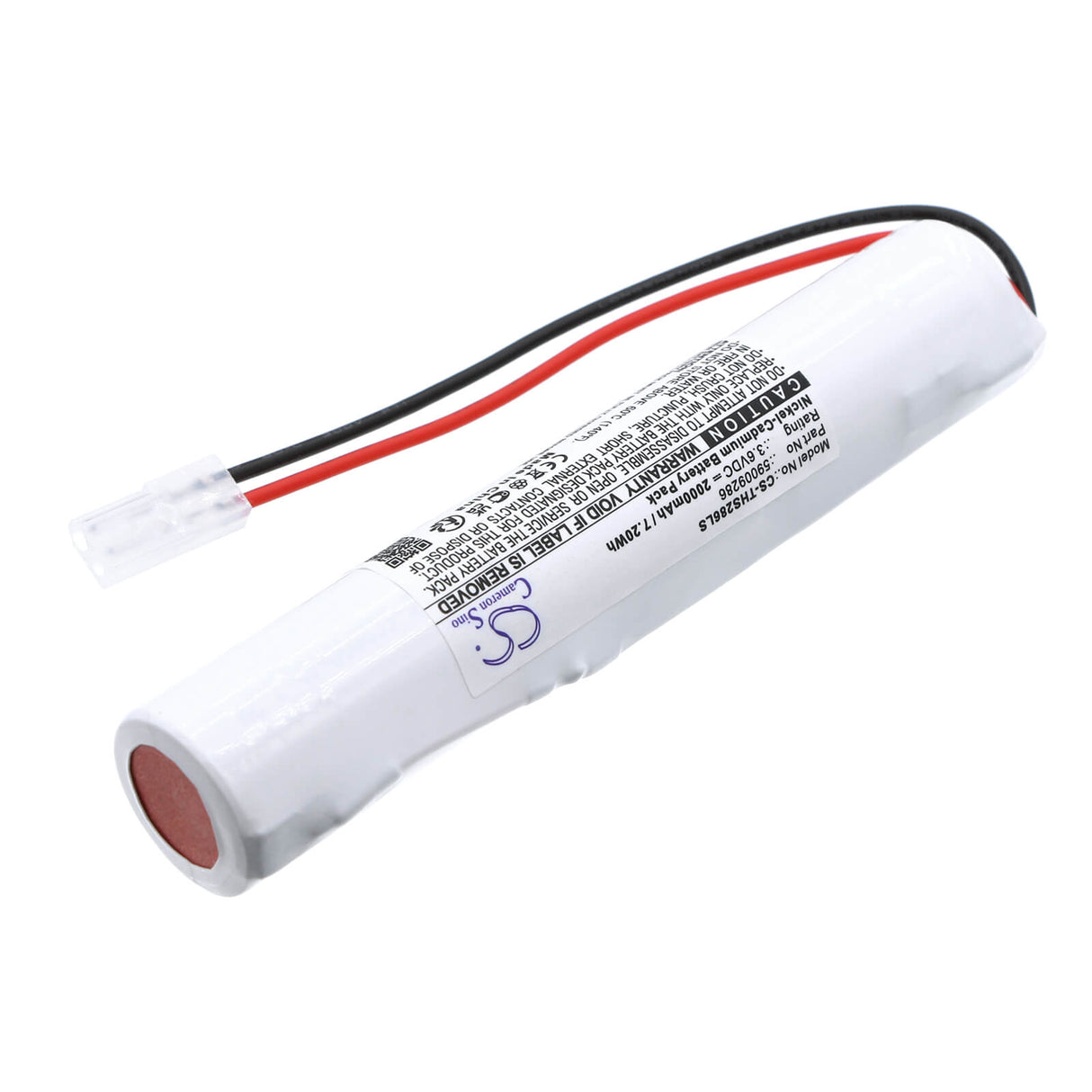 3.6V, Ni-CD, 2000mAh, Emergency Lighting battery fits Thorn Voyager, 59009286, Solid E3, Solid E3t, 7.20Wh Emergency Lighting Cameron Sino Technology Limited