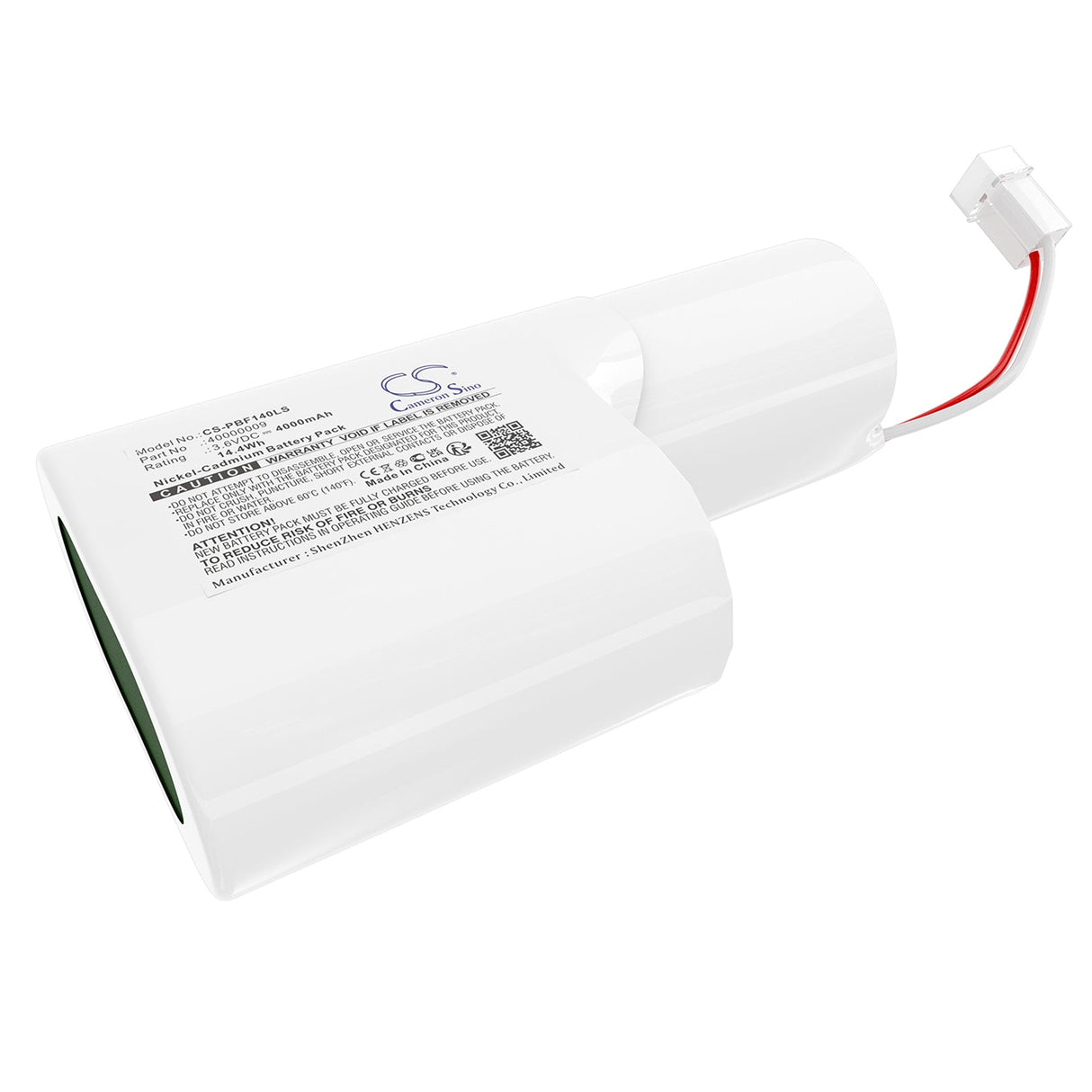 3,6V, Ni-CD, 4000mAh, batterie d'éclairage d'urgence compatible avec Philips, 40000009, Bodine Pcf14004, 14,4Wh Éclairage d'urgence Cameron Sino Technology Limited