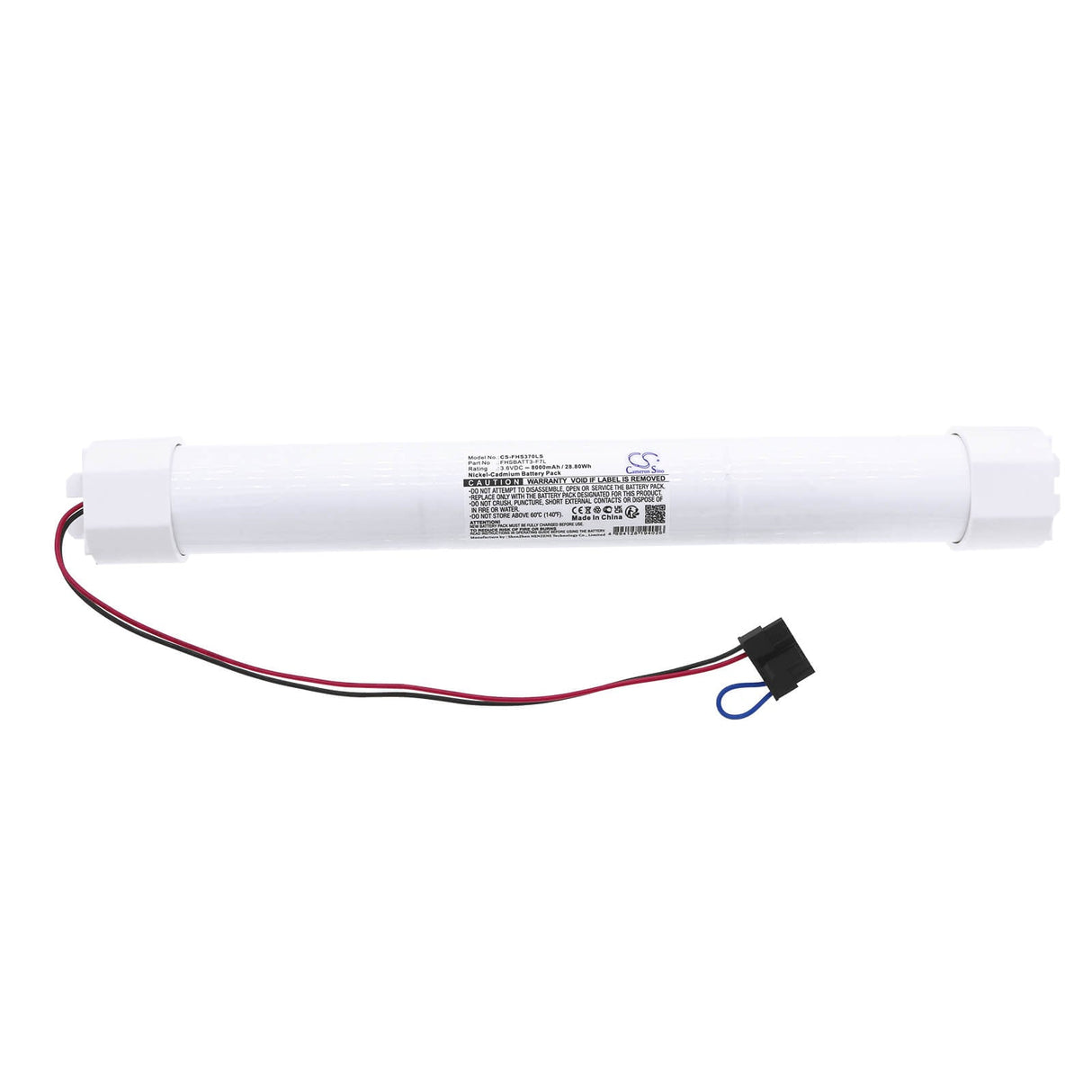 3,6 V, Ni-CD, 8000 mAh, Batterie d'éclairage de secours compatible avec Fullham, Fhsbatt3-f7l, Fhsbatt3-f7l, 28,80 Wh Éclairage de secours Cameron Sino Technology Limited