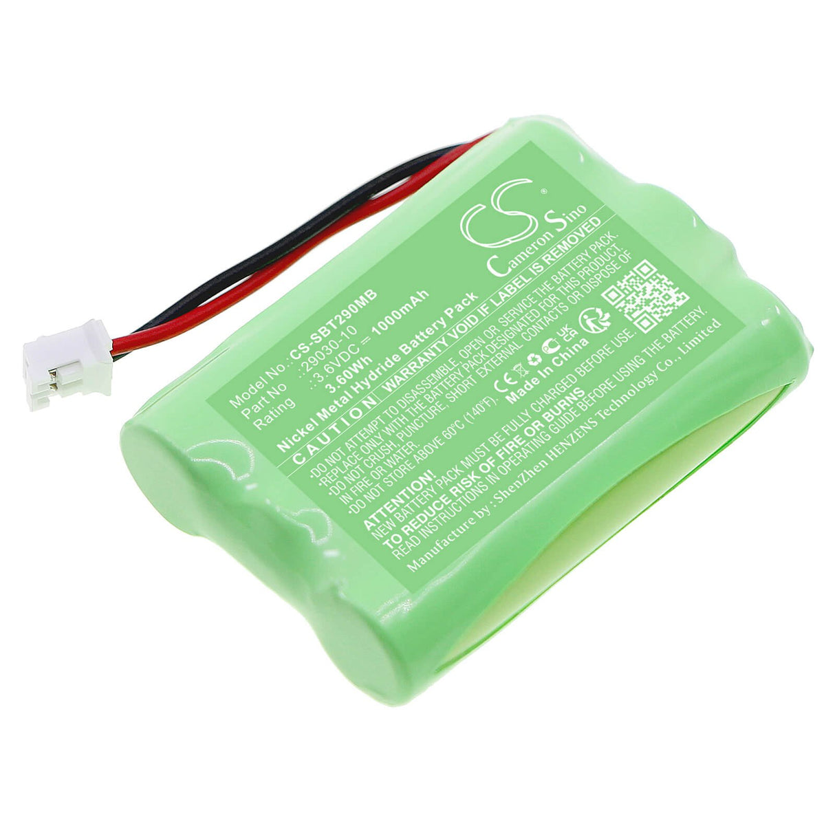3.6v, Ni-mh, 1000mah, Babyphone Battery Fits Summer, 285650a, 28650, 3.6wh BabyPhone Cameron Sino Technology Limited