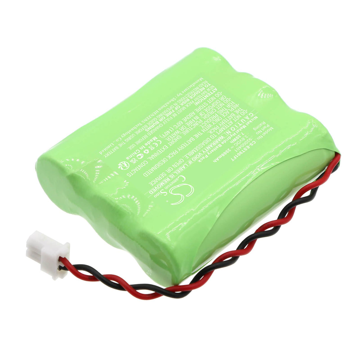 3.6V, Ni-MH, 2000mAh, Solar Battery battery fits Esotec, 92000401, 101100, 901021, 7.2Wh Solar Battery Cameron Sino Technology Limited