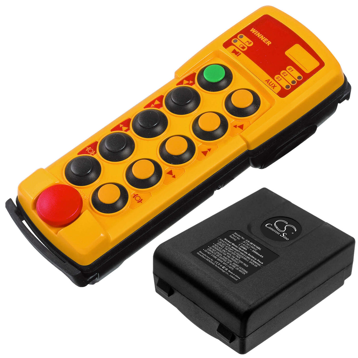 3.6v, Ni-mh, 2000mah, Crane Remote Battery Fit's Itowa, Winner 2g Version 2, 7.20wh Crane Remote Control Cameron Sino Technology Limited