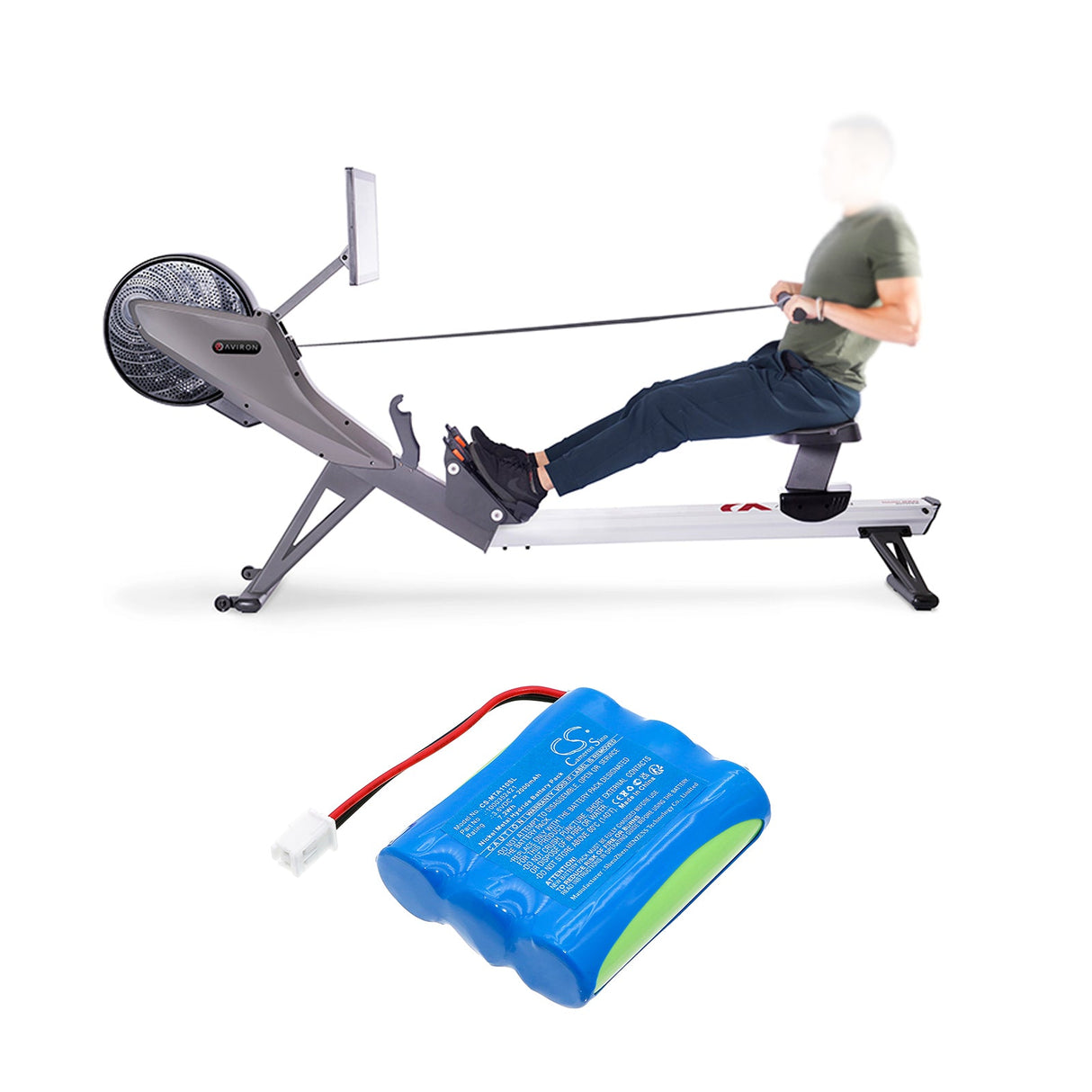 3.6V, Ni-MH, 2000mAh, Equipment, Survey, Test battery fits Matrix, Fitness Commercial Ar11 Rower, 7.2Wh Equipment, Survey, Test Cameron Sino Technology Limited
