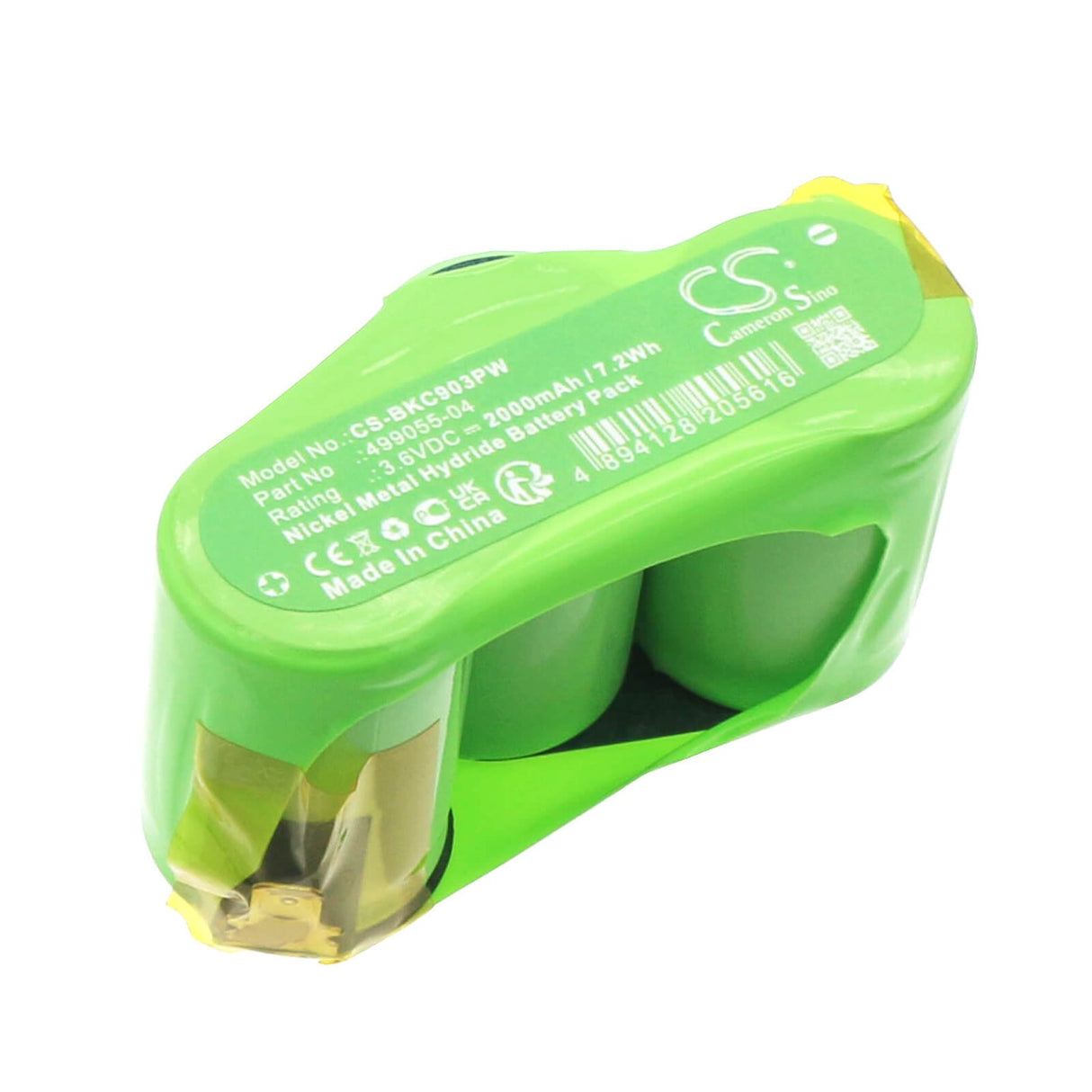 3,6V, Ni-MH, 2000mAh, batterie pour outils électriques compatible avec Black & Decker, 3hr-4/5sc, Kc9036, Kc9039, 7,2Wh Outils électriques Cameron Sino Technology Limited (Outils électriques)
