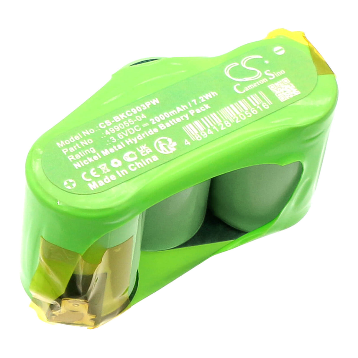 3,6V, Ni-MH, 2000mAh, batterie pour outils électriques compatible avec Black & Decker, 3hr-4/5sc, Kc9036, Kc9039, 7,2Wh Outils électriques Cameron Sino Technology Limited (Outils électriques)