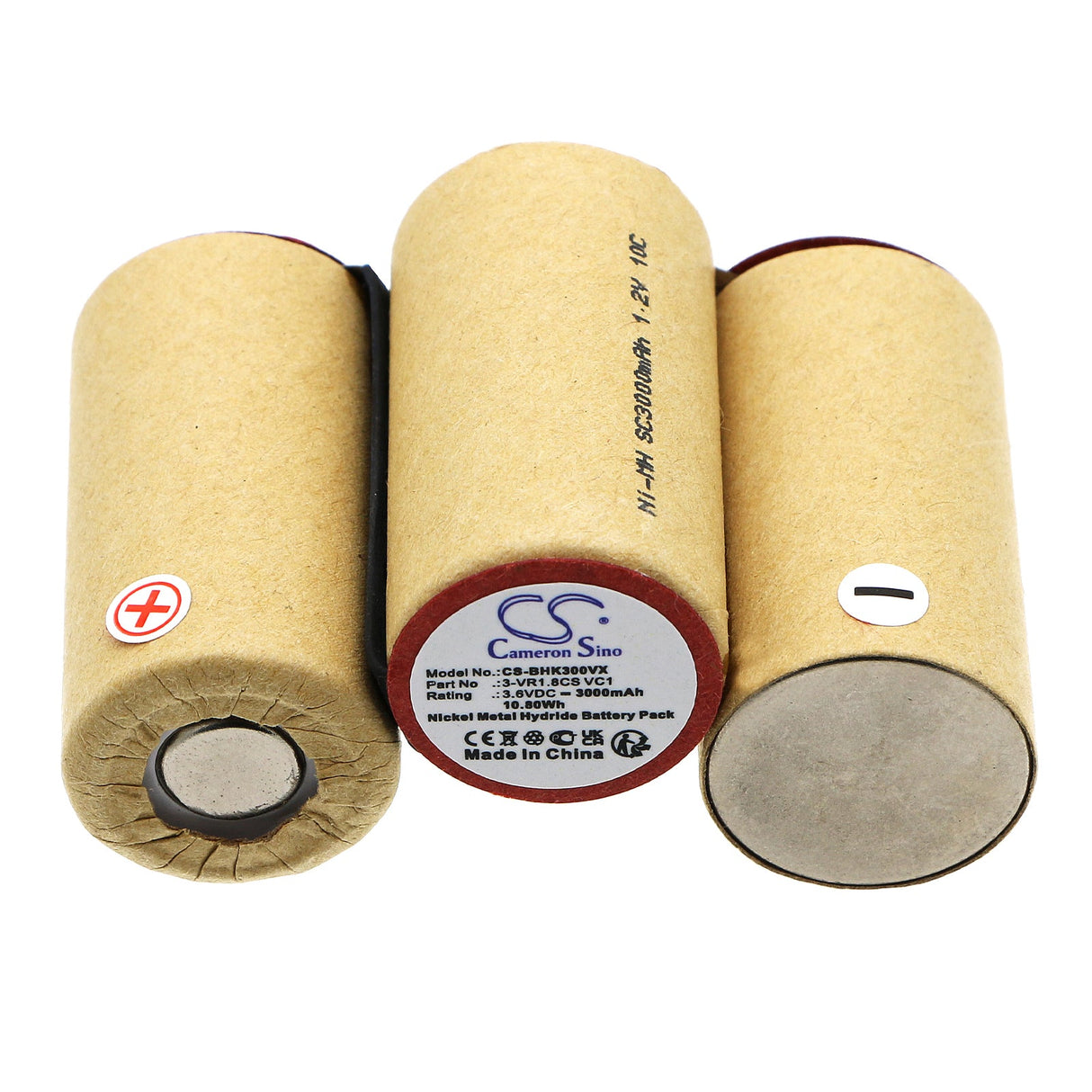 3.6V, Ni-MH, 3000mAh, Battery fits Bosch, Bks 3003, Bks3001, 10.80Wh Vacuum Cameron Sino Technology Limited