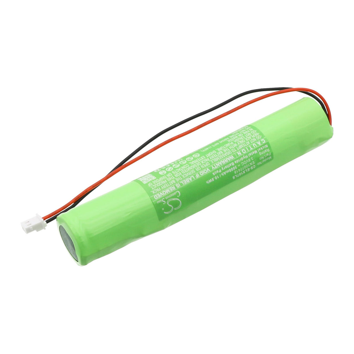 3,6V, Ni-MH, 3000mAh, Batterie d'éclairage de secours compatible avec Esylux, En10077418, Elx Led, 10,8Wh Éclairage de secours Cameron Sino Technology Limited