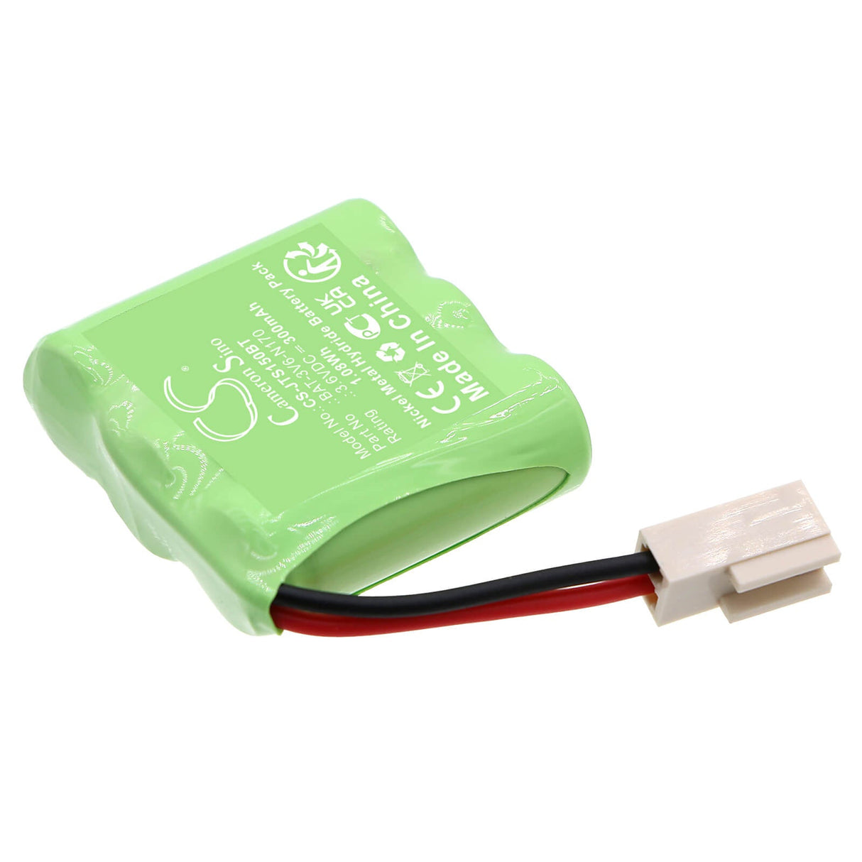 3.6v, Ni-mh, 300mah, Alarm Battery Fits Jablotron, Ja-150a, 1.08wh Alarm System Cameron Sino Technology Limited
