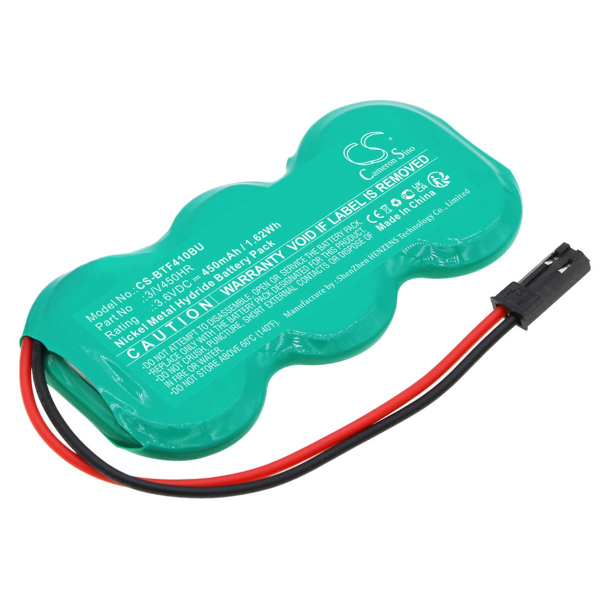 3,6V, Ni-MH, 450mAh, CMOS / Batterie de secours compatible Brother, 3/v450hr, Fax4100e Fax Machine, 1,62Wh CMOS / BackUp Cameron Sino Technology Limited