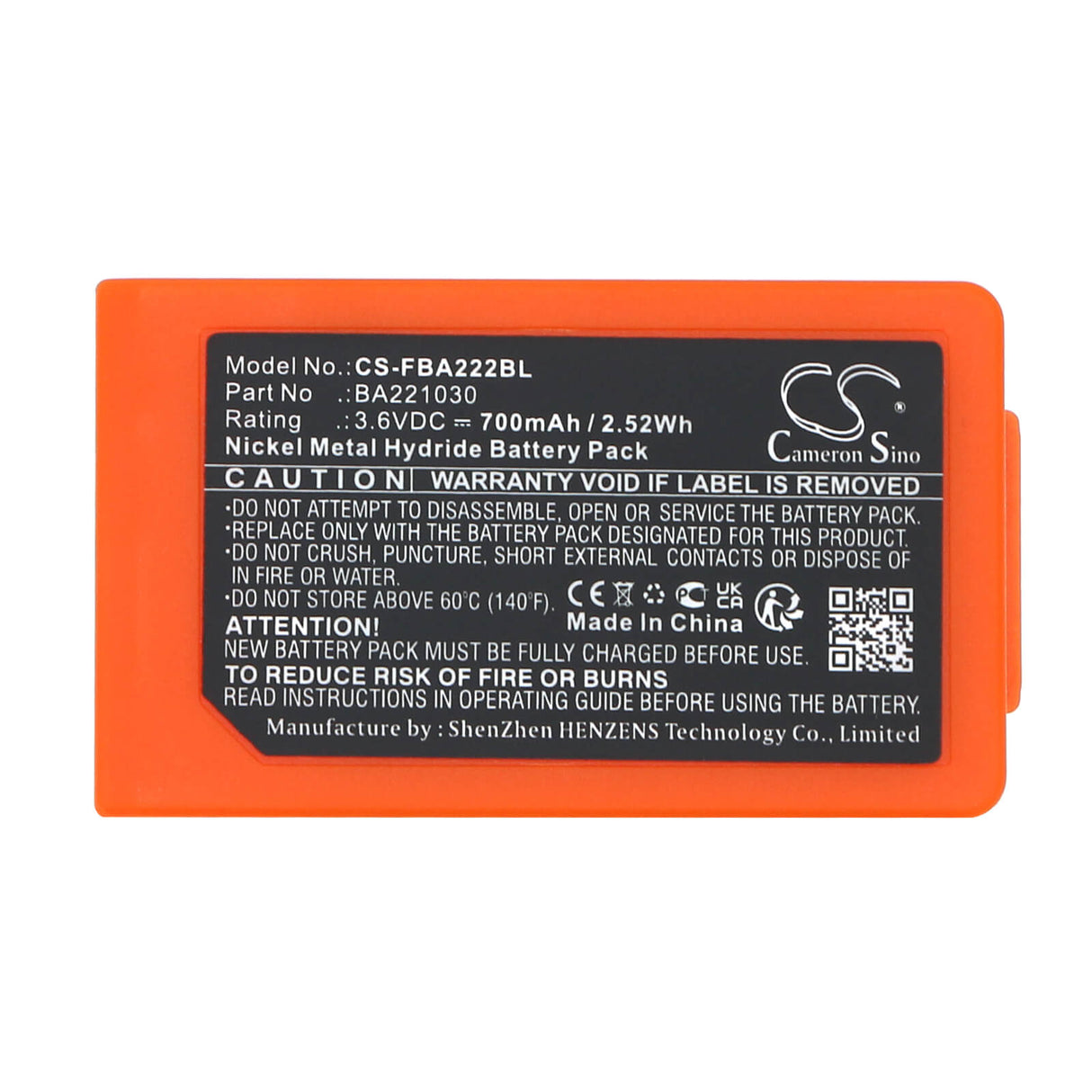 3.6v, Ni-mh, 700mah, Crane Remote Battery Fits Hbc, Patrol S, Radiomatic Rv, 2.52wh Crane Remote Control Cameron Sino Technology Limited