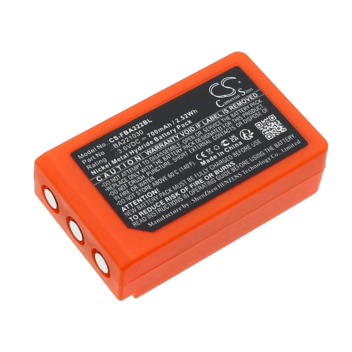 3.6v, Ni-mh, 700mah, Crane Remote Battery Fits Hbc, Patrol S, Radiomatic Rv, 2.52wh Crane Remote Control Cameron Sino Technology Limited