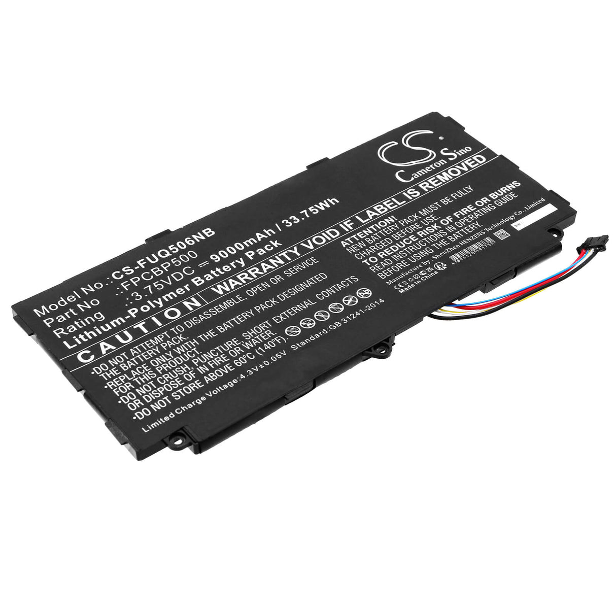 3.75v, Li-polymer, 9000mah, Battery Fits Fujitsu, Arrows Tab Q506, Arrows Tab Q507, 33.75wh Notebook, Laptop Cameron Sino Technology Limited