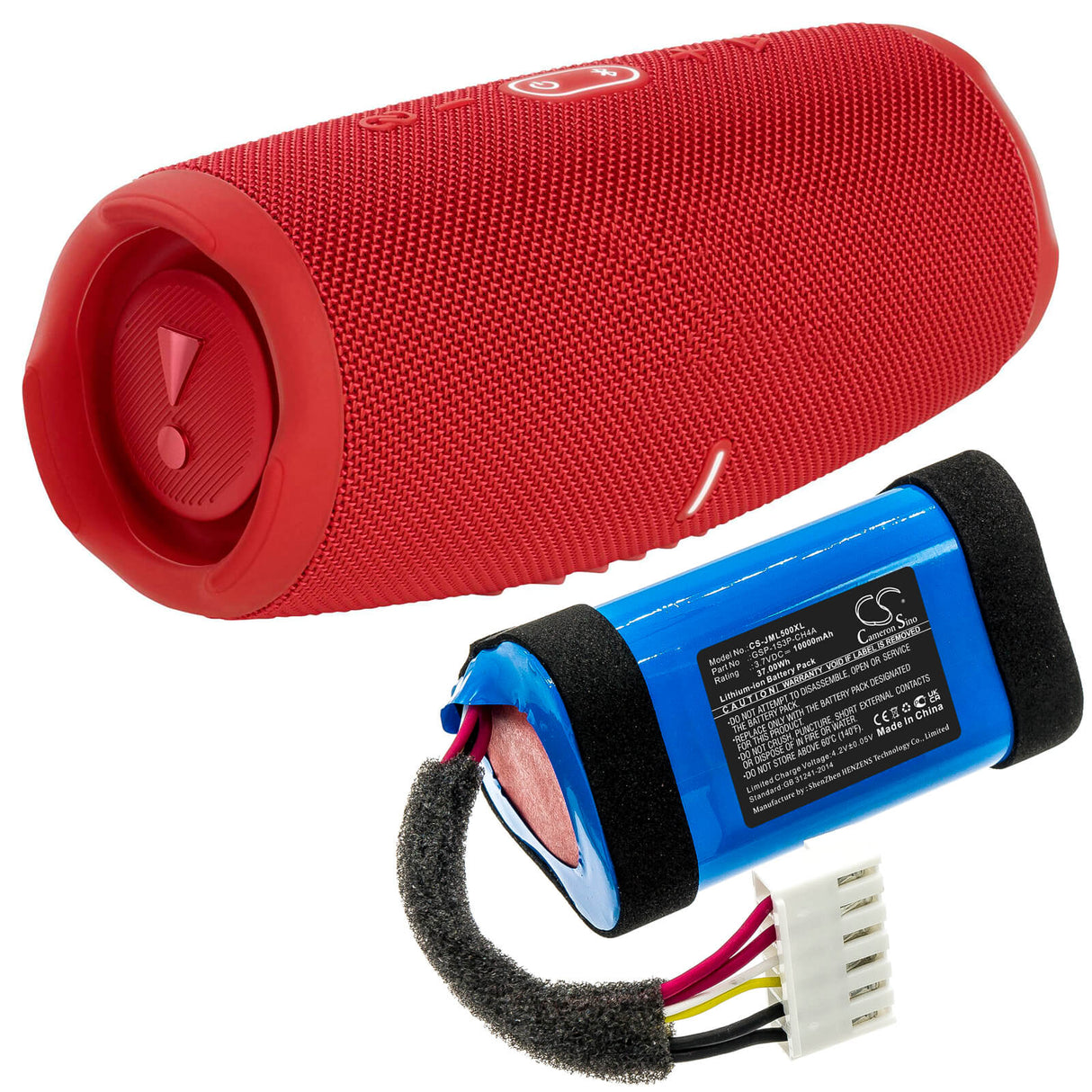 3.7V, Li-ion, 10000mAh, Speaker battery fits Jbl, Charge 4 ( Gsp-1s3p-ch4a Only), Charge 5, 37.0Wh Speaker Cameron Sino Technology Limited