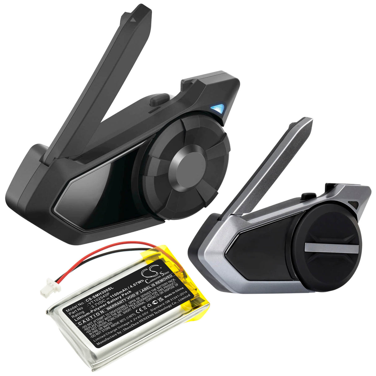 3.7v, 1100mah, Li-polymer Headset Battery Fits Sena, 30k, 50s, Sp46, 4.07wh Wireless Headset Cameron Sino Technology Limited