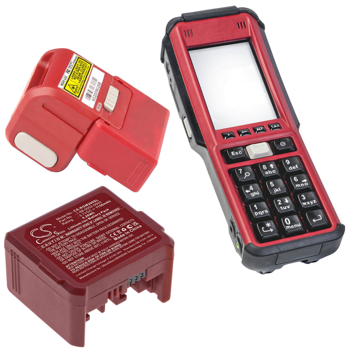 Batterie de scanner de codes-barres Li-ion 3,7v, 1150mah, adaptée à Rgis, Guia Rm2, 4,26wh Barcode Scanner Cameron Sino Technology Limited