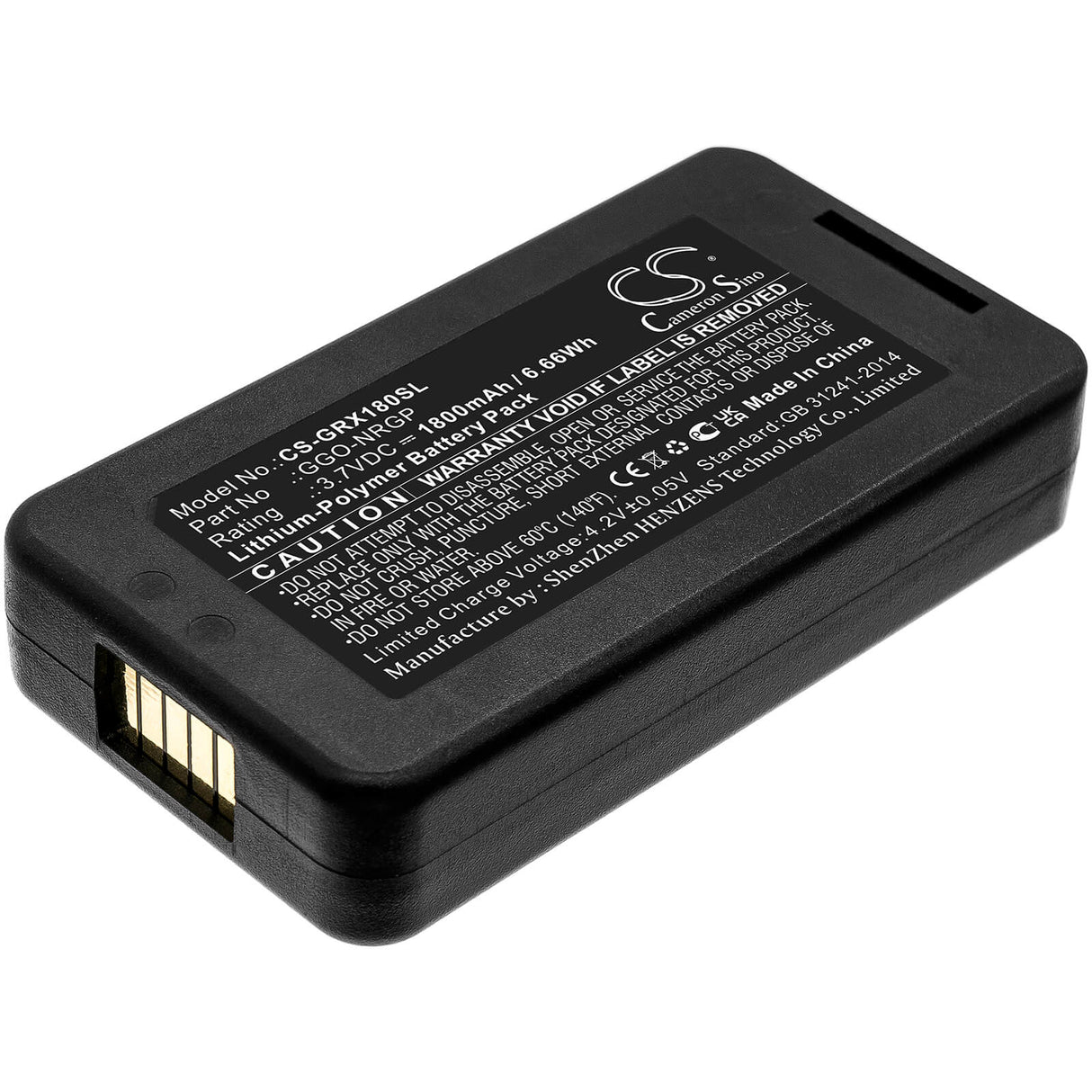 3.7v, 1800mah, Batterie Li-polymère pour système de moniteur de scène compatible avec Green-go, Wbpx Wireless Beltpack, 6.66wh Système de moniteur de scène Cameron Sino Technology Limited