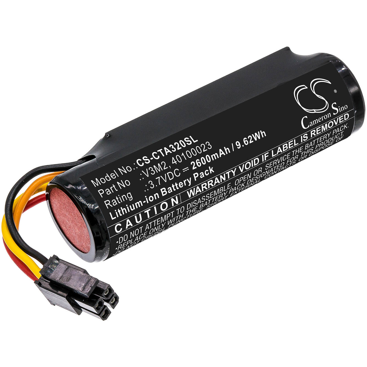3.7V, Li-ion, 2600mAh, Payment Terminal battery fits Dejavoo, Castles, 40100023, Vega 3000, Vega 3000p, 9.62Wh Payment Terminal Cameron Sino Technology Limited