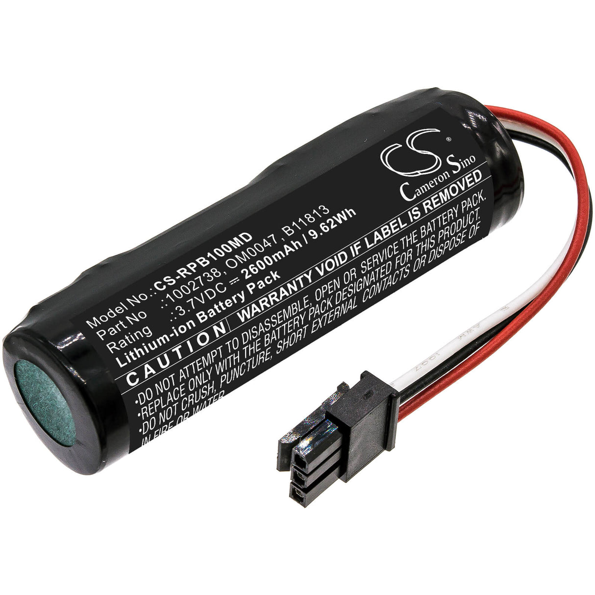 3,7V, Li-ion, 2600mAh, Batterie médicale compatible avec Respironics, Philips, 1002738, Bilichek Bilirubine non invasive, 9,62Wh Medical Cameron Sino Technology Limited (Médical)