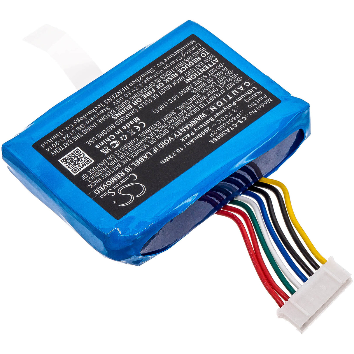 3.7V, Li-Polymer, 2900mAh, Payment Terminal battery fits Castles, Dejavoo, Ip604355-2p, V3, Vega3000-3g, 10.73Wh Payment Terminal Cameron Sino Technology Limited