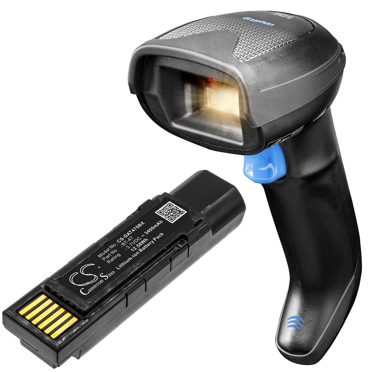3.7v, 3400mah, Li-ion Barcode Scanner Battery Fit's Datalogic, Gbt4500, Gm4500, Gryphon 4500, 12.58wh Barcode Scanner Cameron Sino Technology Limited