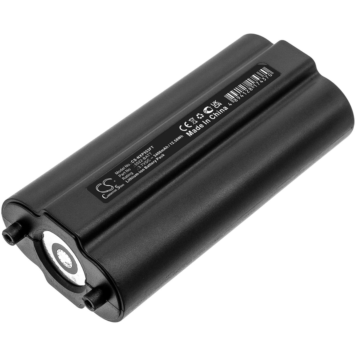 3.7V, Li-ion, 3400mAh, Flashlight battery fits Nightstick, 5522-batt, Xpr-5522gmx, 12.58Wh Flashlight Cameron Sino Technology Limited