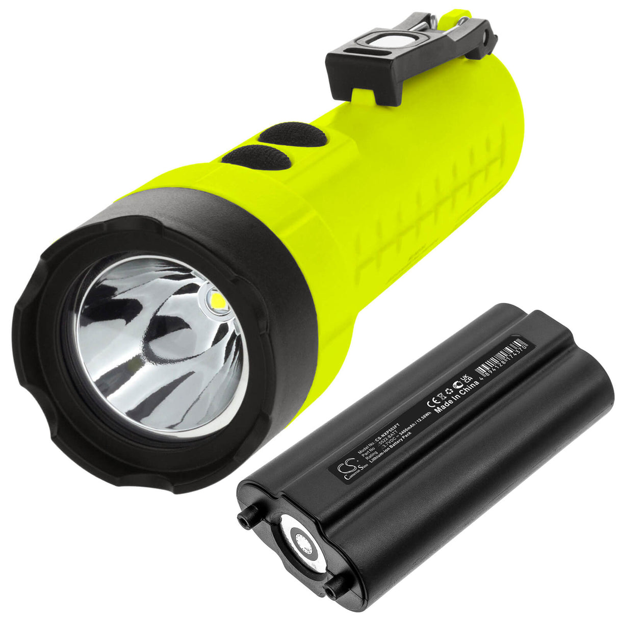 3.7V, Li-ion, 3400mAh, Flashlight battery fits Nightstick, 5522-batt, Xpr-5522gmx, 12.58Wh Flashlight Cameron Sino Technology Limited