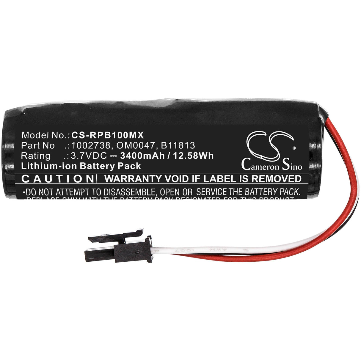 3.7v, 3400mah, Li-ion Battery Fit's Philips, Bilichek Noninvasive Bilirubin, 12.58wh Medical Cameron Sino Technology Limited (Medical)