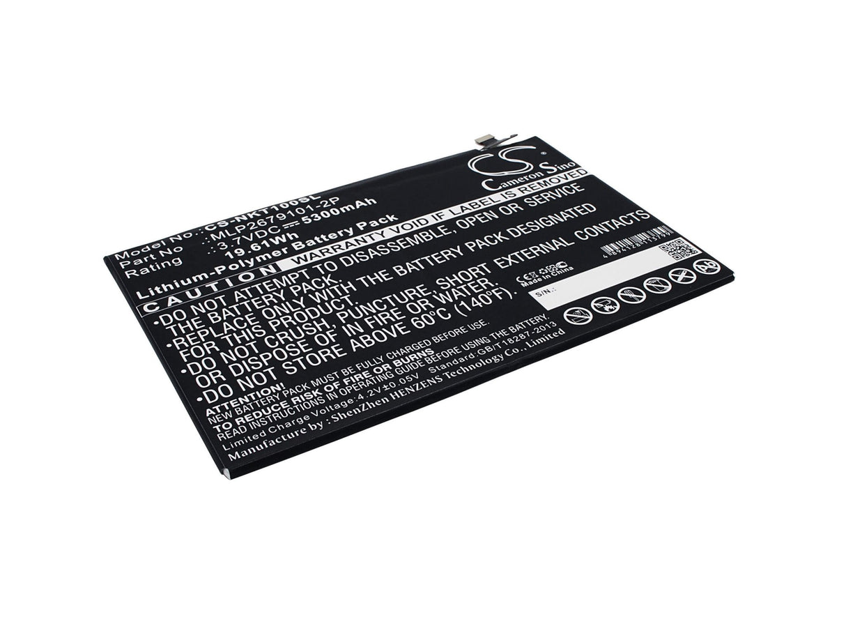 3.7v, 5300mah, Li-polymer Battery Fit's Nokia, N1, N1s, 19.61wh Batteries for Electronics Cameron Sino Technology Limited (Suspended)