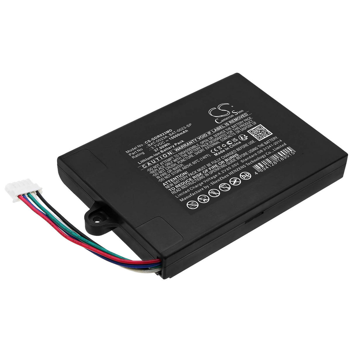 3.7V, Li-ion, 10000mAh, Medical battery fits Covidien, Given Imagion, Medtronic, Bat-0023a, Pillcam Dr3, 37.00Wh Medical Cameron Sino Technology Limited (Medical)