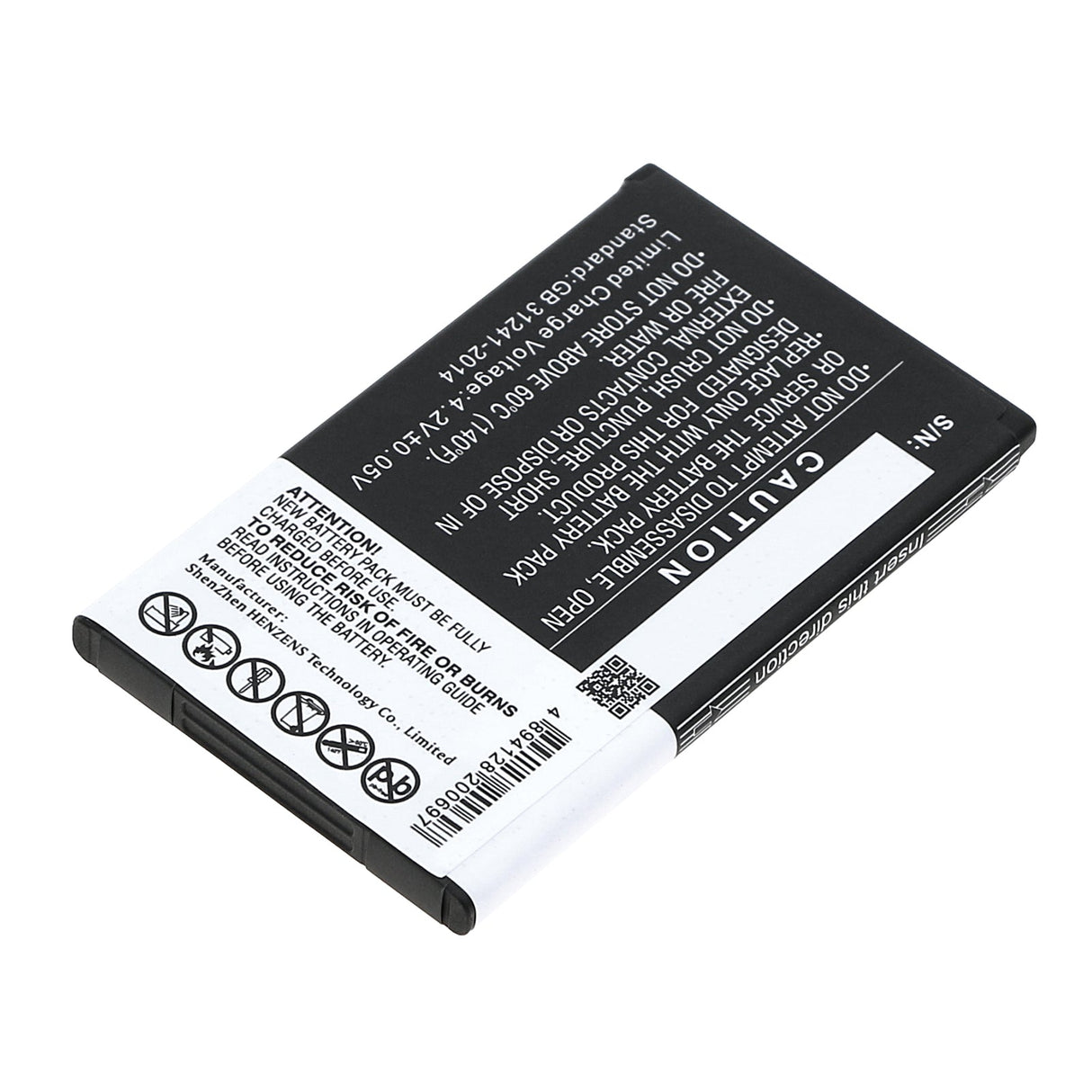3,7V, Li-ion, 1000mAh, batterie pour smartphone compatible avec Doro, Rcbntc05, Primo 368, 3,7Wh Mobile, Smartphone Cameron Sino Technology Limited (Smartphone)