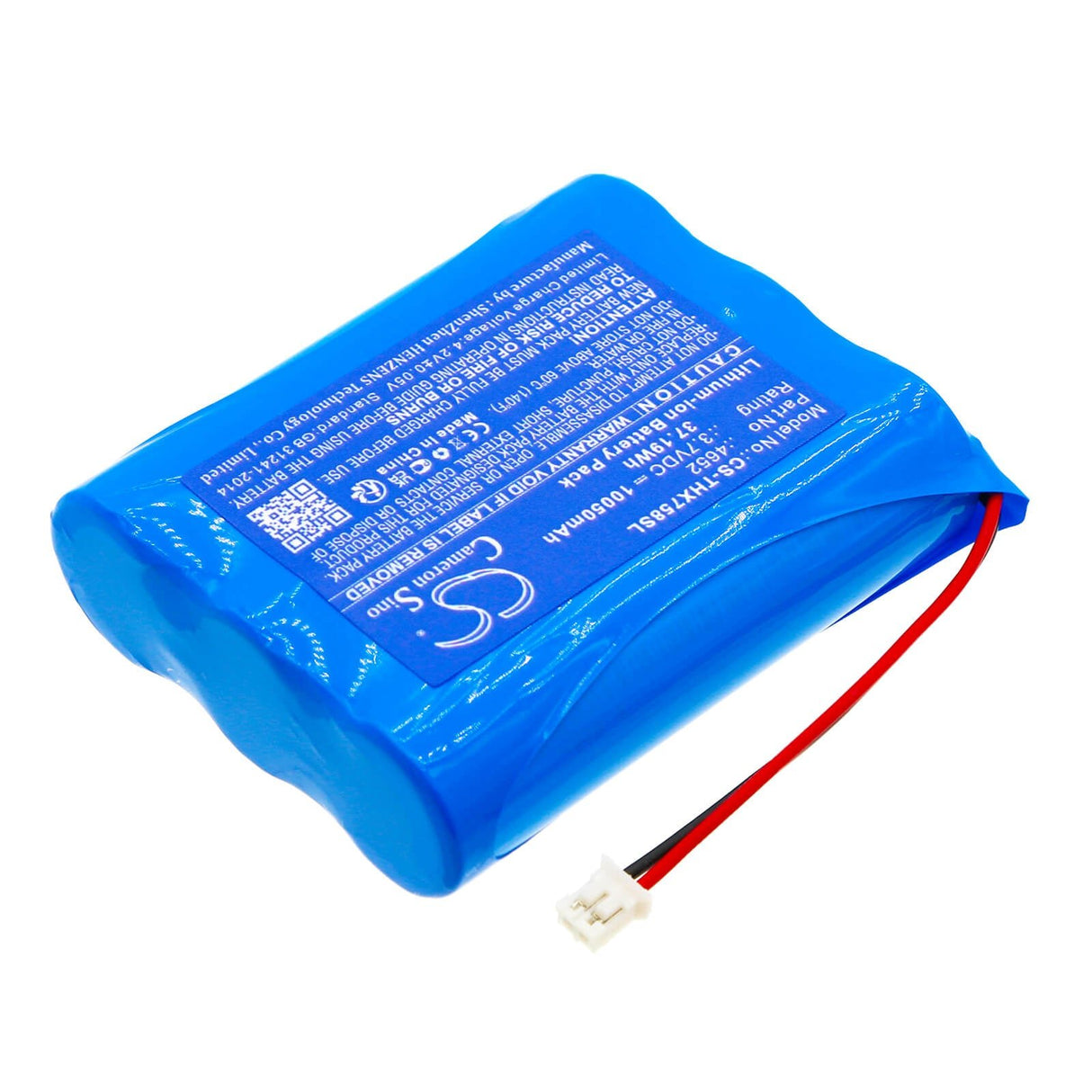 3,7v, Li-ion, 10050mah, Batterie de caméra de sécurité compatible avec Technaxx, 4648, Sender Tx-75, 37,19wh Caméra de sécurité domestique Cameron Sino Technology Limited