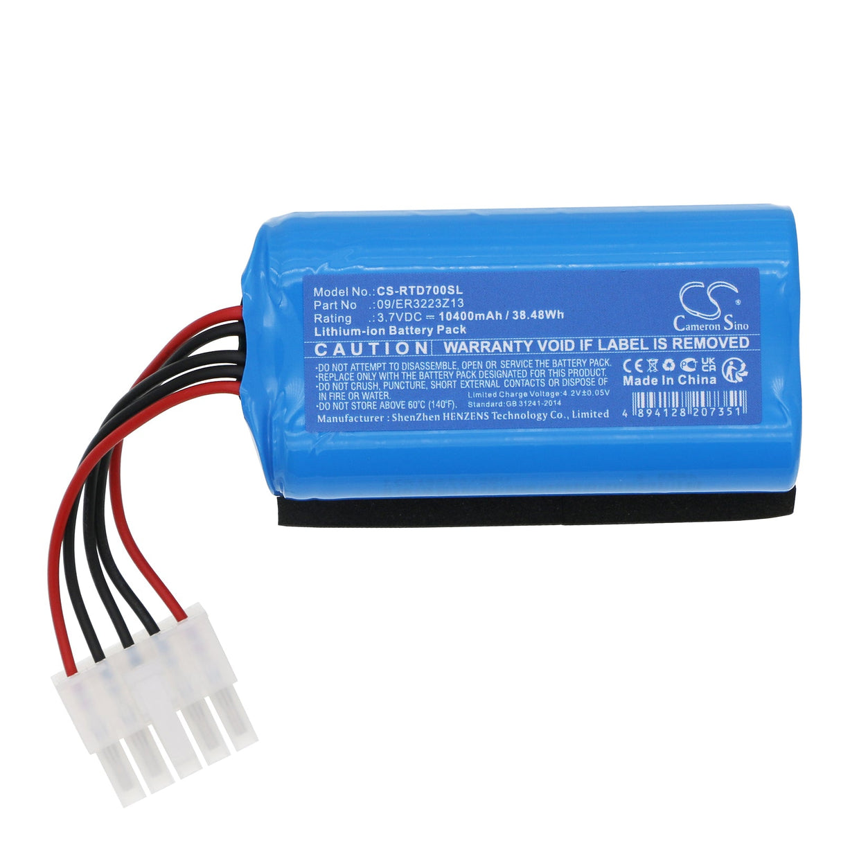 3.7V, Li-ion, 10400mAh Equipment, Survey, Test Battery fits Radiodetection, Pipe Locators And Rd7000+, Rd7000, 38.48Wh Equipment, Survey, Test Cameron Sino Technology Limited