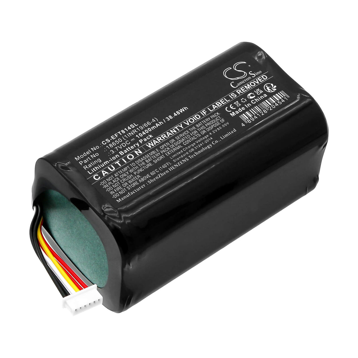 3.7v, Li-ion, 10400mah, Security Camera battery Fits Eufy Cam 2 Pro, T8140r, 38.48wh Home Security Camera Cameron Sino Technology Limited