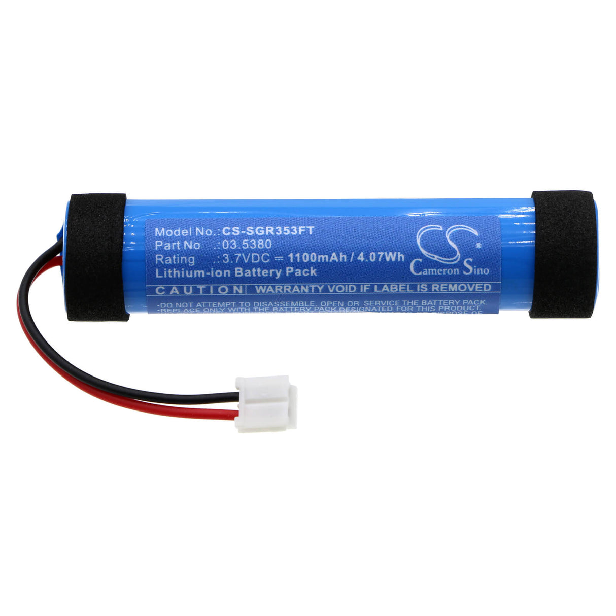 3.7V, Li-ion, 1100mAh, Batterie de lampe de poche compatible avec Scangrip, 3.538, 3.5403, Minimag Cob Led, 4.07Wh Lampe de poche Cameron Sino Technology Limited