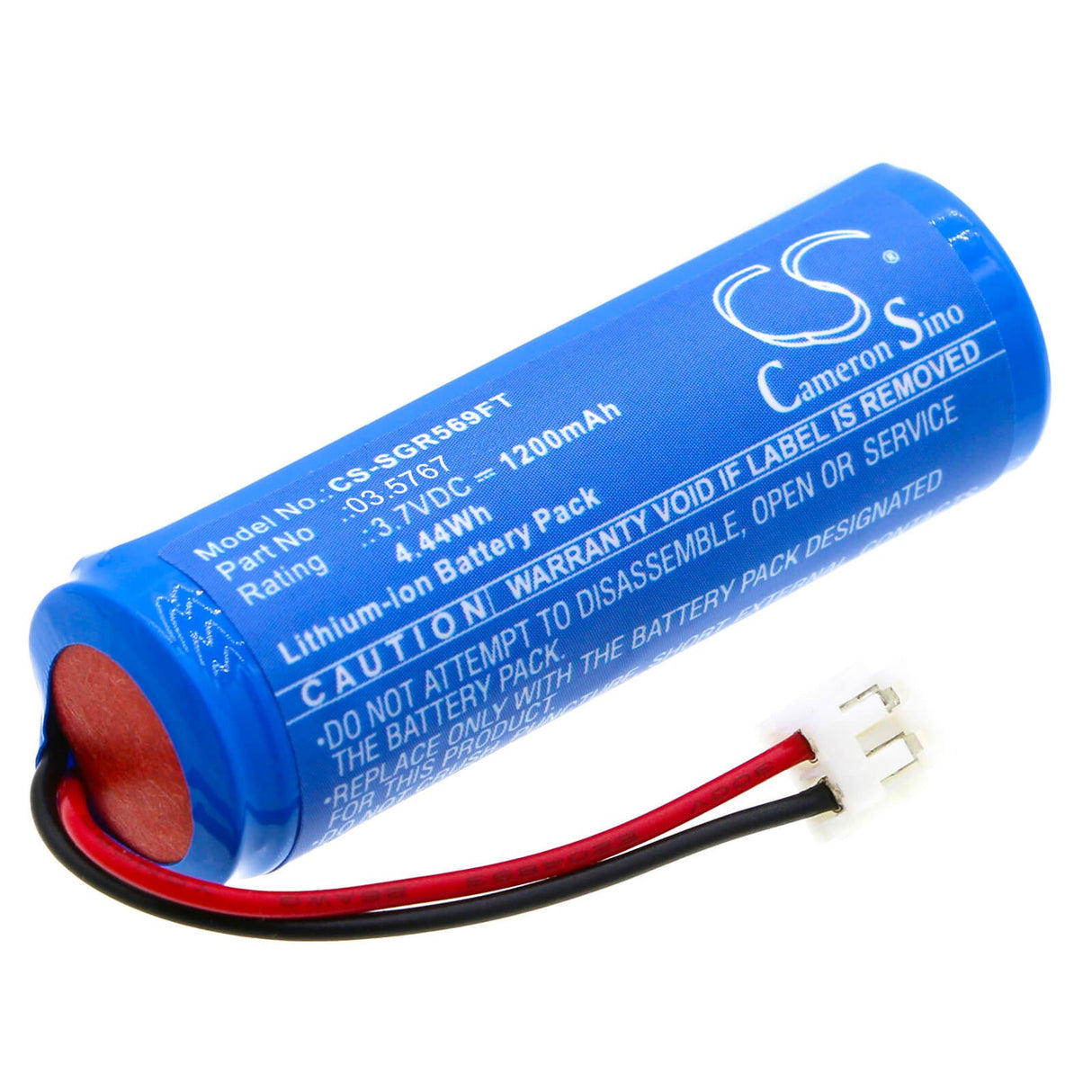3.7V, Li-ion, 1200mAh, Batterie de lampe de poche compatible avec Scangrip, 3.5767, 3.5692, Mini Mag Pro Cob Led, 4.44Wh Lampe de poche Cameron Sino Technology Limited