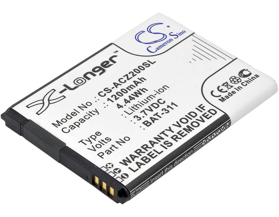 3,7V, Li-ion, 1200mAh, Batterie pour smartphone compatible avec Acer, Bat-311, Liquid M220, Liquid M220 Dual Sim, 4,44Wh Mobile, Smartphone Cameron Sino Technology Limited (Smartphone)