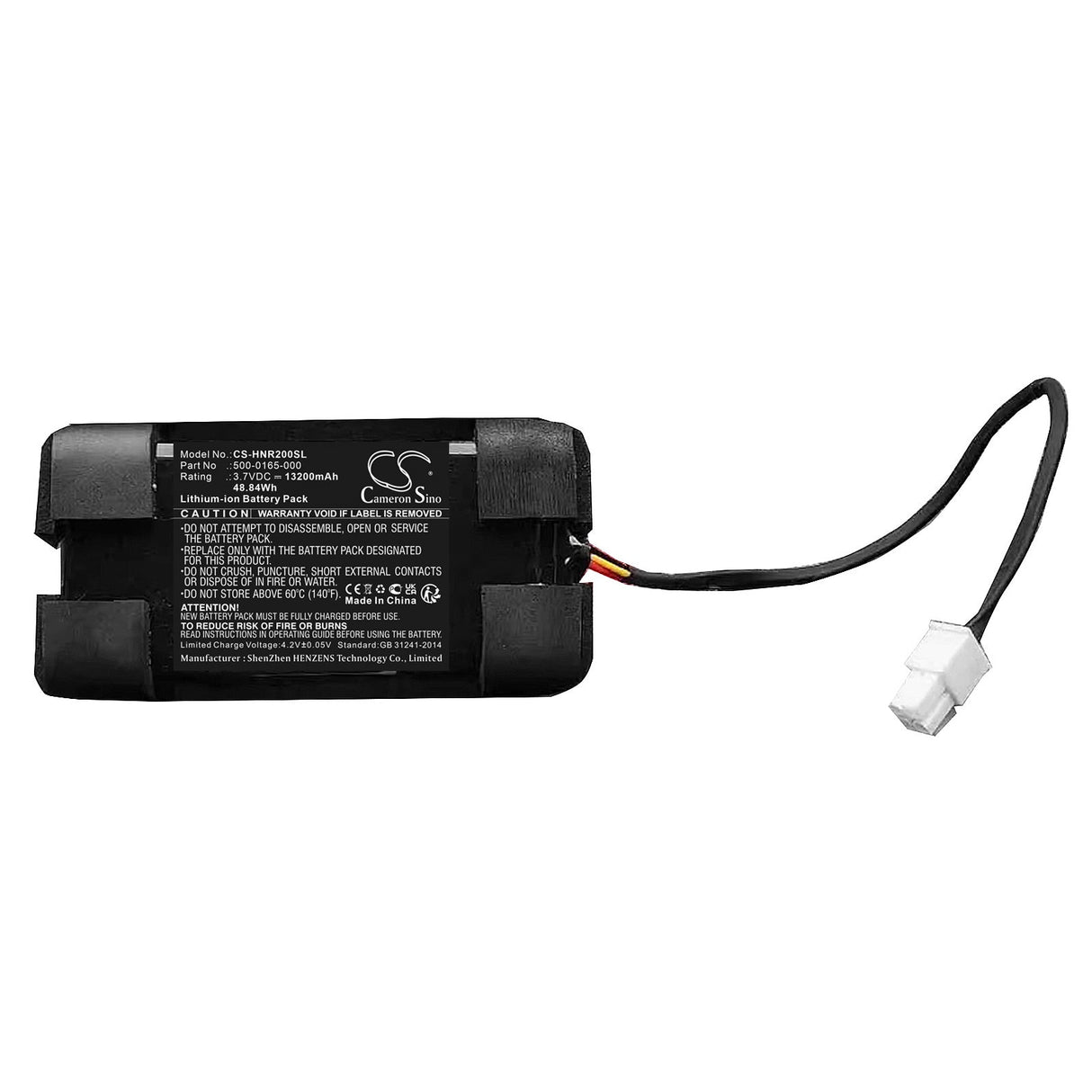 3.7V, Li-ion, 13200mAh, Equipment Battery fits Honeywell, Bw Rigrat, 48.84Wh Equipment, Survey, Test Cameron Sino Technology Limited